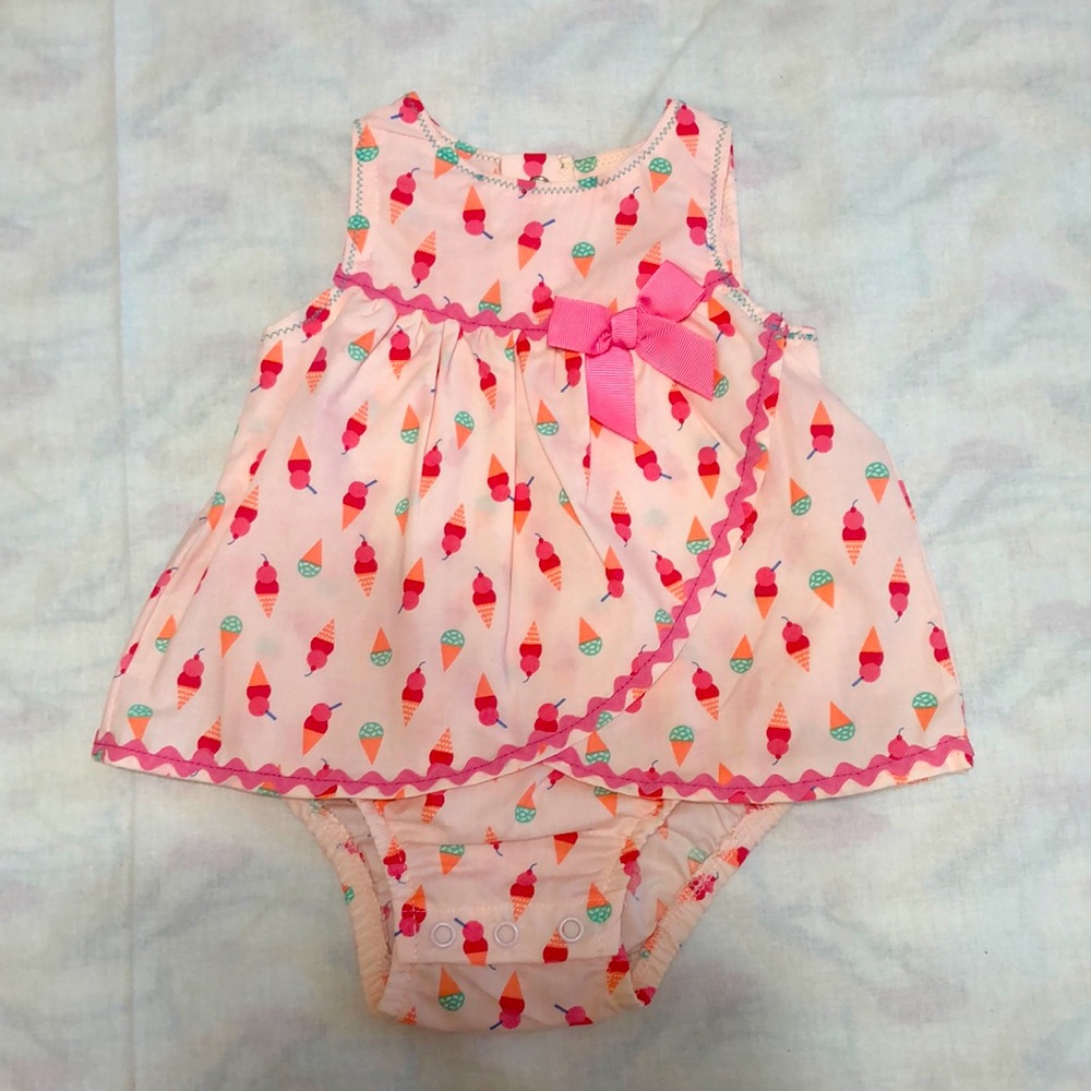 Pink one-piece romper